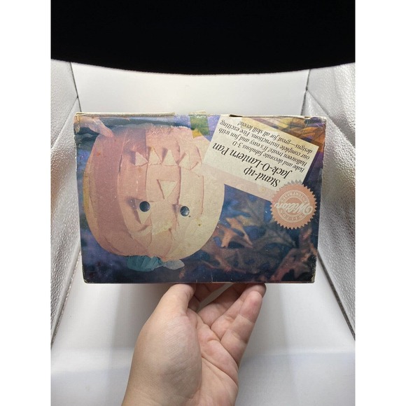 Vintage 1995 Wilton Baking Halloween Pumpkin Jack O Lantern Stand 3D Cake Pan - Picture 5 of 9